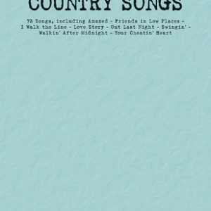 BUDGET BOOKS COUNTRY SONGS EASY PIANO