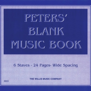 PETERS BLANK MUSIC BOOK (BLUE)