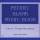 PETERS BLANK MUSIC BOOK (BLUE)