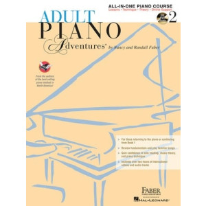 ADULT PIANO ADVENTURES ALL IN ONE BK 2 BK/2CDS