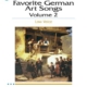 FAVORITE GERMAN ART SONGS VOL 2 BK/CD LOW