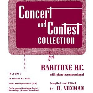 CONCERT AND CONTEST COLLECTION BARITONE BC BK/CD