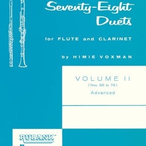 DUETS 78 FOR FLUTE AND CLARINET BOOK 2 FLT CLA