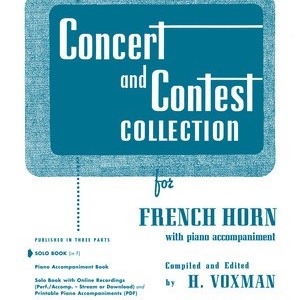 CONCERT AND CONTEST COLLECTION PNO ACC F HORN