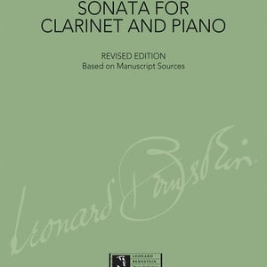 BERNSTEIN - SONATA FOR CLARINET/PIANO REVISED BK/CD