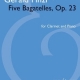 FIVE BAGATELLES CLARINET AND PIANO OP 23