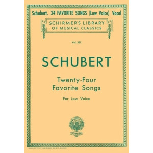 SCHUBERT - 24 FAVORITE SONGS LOW VOICE