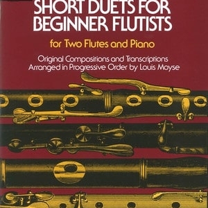 40 SHORT DUETS FOR BEGINNER FLUTISTS 2 FLUTES/PIANO