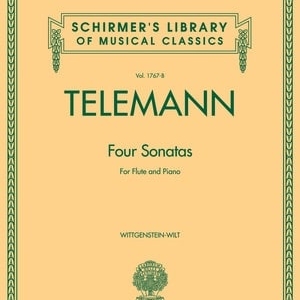 TELEMANN - 4 SONATAS FLUTE/PIANO BK/OLA