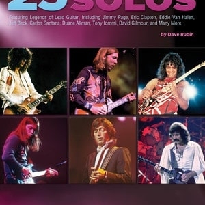 25 GREAT CLASSIC ROCK GUITAR SOLOS BK/CD