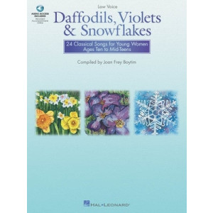 DAFFODILS VIOLETS & SNOWFLAKES LOW VOICE BK/OLA