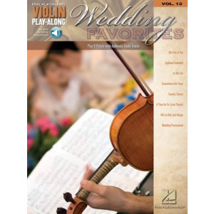 WEDDING FAVORITES VIOLIN PLAY ALONG V13 BK/CD
