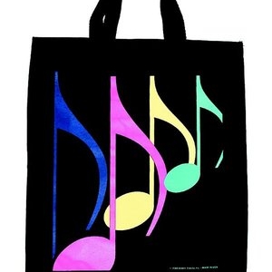 EXTRA LARGE TOTEBAG 8TH NOTES