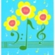 NOTE CARDS MUSICAL DAISIES BOX OF 8