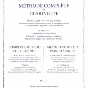 KLOSE - COMPLETE METHOD FOR CLARINET VOL 1