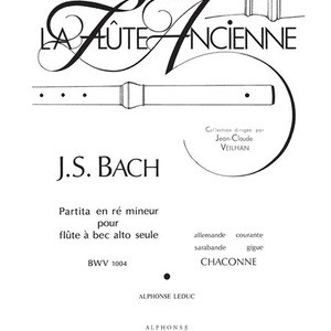 PARTITA IN D MINOR BWV 1004 TREBLE RECORDER