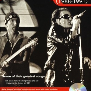PLAY GUITAR WITH U2 (1988-91) BK/CD