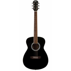 Aria AF-15 Left Handed Folk Body Acoustic Guitar Black
