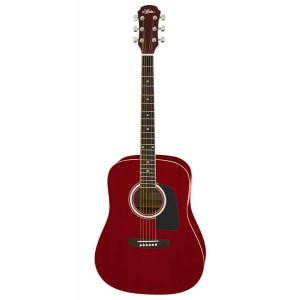 Aria AW-15 Dreadnought Acoustic Guitar Metallic Candy Apple Red