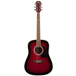Aria AW-15 Dreadnought Acoustic Guitar Red Sunburst