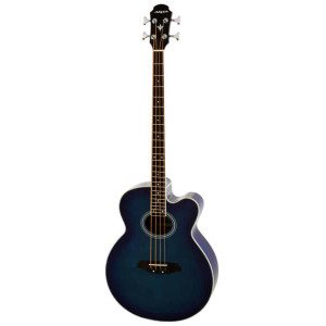 Aria FEB-30M Elecord Series AC/EL Bass Guitar Blue Shade
