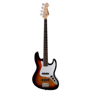 Aria STB-JB Series Electric Bass Guitar 3-Tone Sunburst