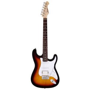 Aria STG-004 Series Electric Guitar 3-Tone Sunburst