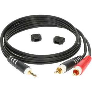 Y-Cable 3m Straight Stereo Mini Jack to 2 x Male RCA
