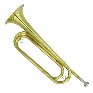 AXL Brass Bugle Clear Lacquered Finish