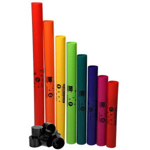 Boomwhackers 8-Note Diatonic C-Major Scale Set w Octaver Caps