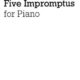 POULENC - 5 IMPROMPTUS FOR PIANO