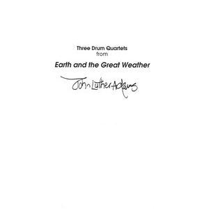 THREE DRUM QUARTETS - EARTH & THE GREAT WEATHER