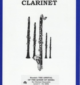 ARRIVAL OF THE QUEEN OF SHEBA 4 CLARINETS & BASS