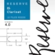 D'Addario Reserve Eb Clarinet Reeds, Strength 4.0, 10-pack