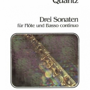 QUANTZ - 3 SONATAS FLUTE/PIANO