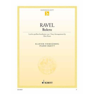 RAVEL - BOLERO EASY PIANO DUET ARRANGEMENT