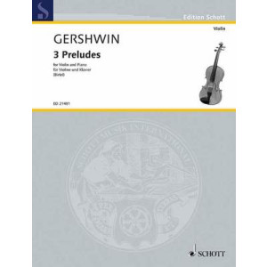 GERSHWIN - 3 PRELUDES FOR VIOLIN/PIANO