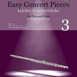 EASY CONCERT PIECES BK 3 FLUTE/PIANO BK/CD