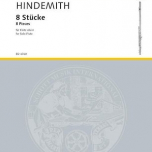 HINDEMITH - 8 PIECES 1927 FLUTE SOLO