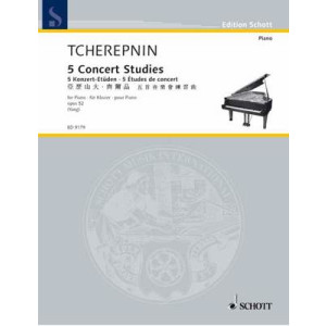TCHEREPNIN - 5 CONCERT STUDIES OP 52 PIANO