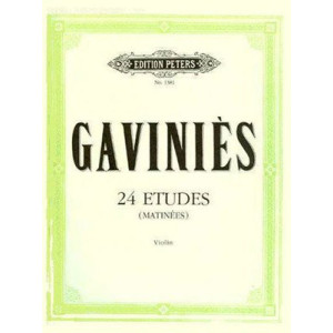 GAVINIES - 24 STUDIES MATINEES VIOLIN SOLO