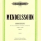 MENDELSSOHN - CONCERTO E MIN OP 64 VIOLIN/PIANO