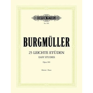 BURGMULLER - 25 EASY & PROGRESSIVE STUDIES OP 100