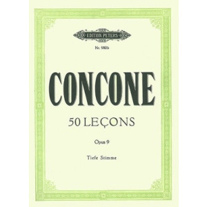CONCONE - 50 LESSONS OP 9 LOW VOICE