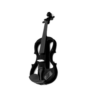 Carlo Giordano EV202 Series 3/4 Size Electric Violin Black