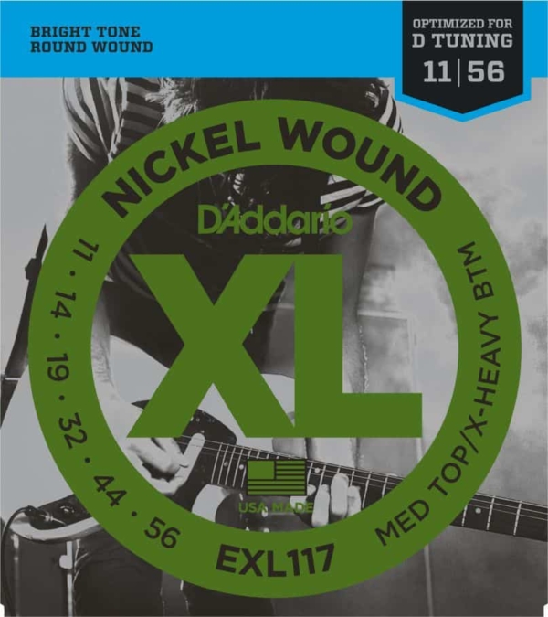 D'Addario EXL117 Nickel Wound Electric Guitar Strings, 11-56