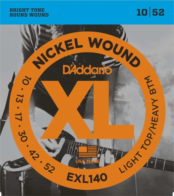 D'Addario EXL140 Nickel Wound Electric Guitar Strings, 10-52