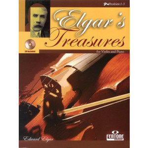 ELGARS TREASURES VIOLIN AND PIANO BK/CD