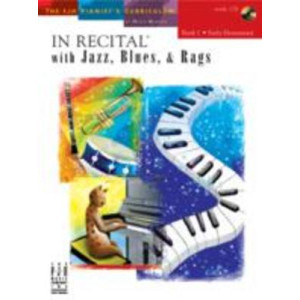 IN RECITAL WITH JAZZ BLUES AND RAGS BK 1 BK/CD