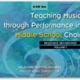TEACHING MUSIC THROUGH PERF MIDDLE SCHOOL CHOIR CD1